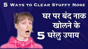 How To Get Rid Of Blocked Nose In Hindi 5 Tips To Open Stuffy Nose Fast Instantly Youtube