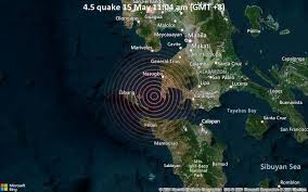 The 2013 bohol earthquake occurred on october 15 at 8:12:31 pst in bohol, an island province located in central visayas, philippines. Seisme Faible Mag 4 8 Mer De Chine Orientale 42 Km Au Sud Ouest De Nasugbu Philippines On Samedi 15 Mai 2021 11 04 Gmt 8 12 User Experience Reports Volcanodiscovery