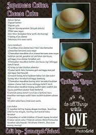 Resepi japanese cotton cheese cake @ kek keju jepun kek lembut dan ringan. Japanese Cotton Cheese Cake Kartu Resep Resep Kue Keju Resep Kue