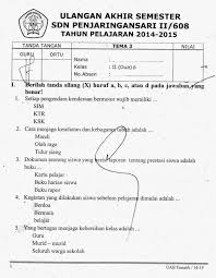 Check spelling or type a new query. Soal Tematik Kelas 2 Tema 3 Tugasku Sehari Hari Semester 1