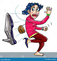 Cartoon Angry Woman Throwing Her Shoe Stock Vector - Illustration of  jealousy, dating: 181448885