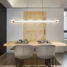 Ultra Thin White Acrylic Panel Led Pendant Light 5 Sizes Available 32 48 64 80 96w Modern Linear Led Pendant Lighting For Dining Table Kitchen Office Beautifulhalo Com