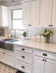 20 Cute Farmhouse Kitchen Backsplash Ideas Kitchen Remodel Small Kitchen Sink Decor Kitchen Remodel Layout