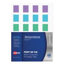 Use avery fabric transfers to customize these fun art prints for your home! Avery L7431 Print On Tabs Multi Coloured 48 Tabs Winc