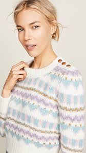 Love Shack Fancy Fair Isle Sweater 2025