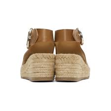 Rag And Bone Tan Calla Espadrille Wedge Sandals Rag And Bone