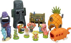 Das thaddäus haus wurde liebevoll aus dunkelbrauner terrakotta gefertigt. Penn Plax Spongebob Set 1 Set Olibetta