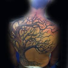 40 Tree Back Tattoo Designs For Men Wooden Ink Ideas Tree Tattoo Back Back Tattoo Tattoo Designs Men