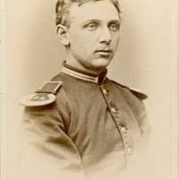 Porträtt av Hans Philip Wilhelm Nauckhoff, underlöjtnant vid Upplands  regemente I 8.Se även bild AMA.0008139, AMA.0008140 och AMA.0021804.