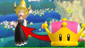 Playable Bowsette by uses Peach's Super Crown - New Super Mario Bros U  Deluxe - YouTube