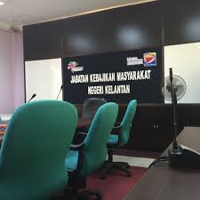 Jabatan kebajikan masyarakat telah ditubuhkan dalam tahun 1946. Jabatan Kebajikan Masyarakat Negeri Kelantan Jalan Kota Darul Naim