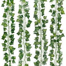Outdoor wall decorative hanging plants artificial ivy vine leaves garland * each designed to the highest standard with great detail to give a realistic look. Artificial Ivy Leaf Garlands Dazspirit 84 Ft 12 Pack Artificial Ivy Plant Garland Plants Vine Hanging Foliage Realistic Green Leaves Decoration Flowers Home House Greenery Garden Wedding Decorations Buy Online In Antigua And