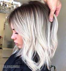 Short Hairstyles 2018 Platinum Blonde Hair Hair Styles Short Hair Balayage