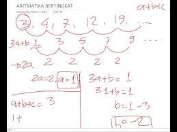 Berikut penjelasan deret aritmatika adalah pola bilangan berderet di dalam matematika, yang mempunyai manfaat sangat penting dalam berbagai hal. Aritmatika Bertingkat Youtube