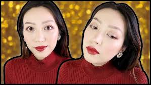 ENG SUB]新年美艳红唇妆助你收割男神✨blingbling的眼皮配Mona👄 ✨✨NEW Year Glam Look