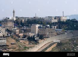 General view of Al Quds university across the separation wall built by  Israel in Abu Dis or Abu Deis a Palestinian community which belongs to the  Palestinian governorate of Jerusalem southeast of