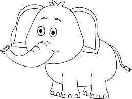 Black And White Cute Elephant Clip Art Black And White Cute Elephant Image Elephant Clip Art Cute Elephant Drawing Elephant Images