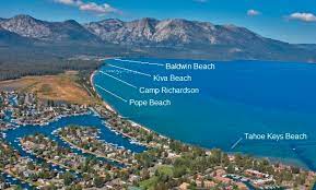 Pope beach is the longest of all tahoe's beaches, and the first beach you'll pass as you leave south lake tahoe heading for emerald bay. Tahoe Keys Activities Lake Tahoe Accommodations