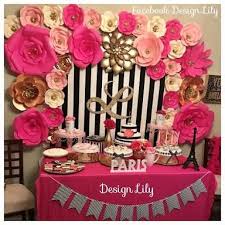 Image Result For Mint Green Hot Pink Black White And Gold Party Decor Gold Party Decorations Pink Baby Shower Decorations Gold Party