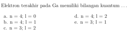 Contoh soal dan pembahasan bilangan bulat. Bilangan Kuantum Dan Konfigurasi Elektron Soal Pembahasan