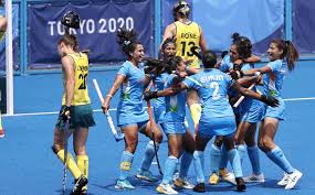 At the tokyo olympics the indian women's hockey team defeated australia to reach the semifinals. Tkijd5pak 01em