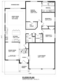 British Columbia Floor Plan Modern Bungalow House Plans Bungalow Floor Plans Modern Bungalow House
