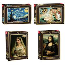 Puzzle, mona lisa, museum collection, 1000 teile, clementoni. Jigsaw Puzzles 1000 Pieces World Famous Oil Painting Van Gogh Starry Night Mona Lisa Paper Toys For Adults Children S Gifts Puzzles Aliexpress