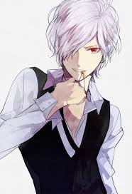 Hideri kanzaki aqua eyes boy grey hair heart long hair maid. Anime Boy White Hair Red Eyes Wallpaper For You