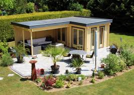 Flachdach Gartenhaus Modell Quinta 44 Iso Flachdach Gartenhaus Gartenhaus Mit Terrasse Gartenhaus