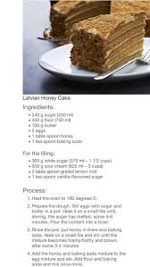 Latvian Honey Cake 1 Honey Cake Recipe Honey Cake Honey Recipes