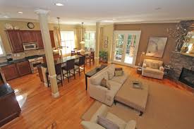 open kitchen dining room floor plans