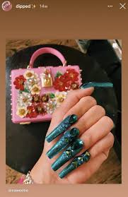 Saweetie is a 26 year old rapper from california who went pretty viral after her song tap in became a huge tiktok song. The Source Top Hip Hop Inspired Spring Nail Trends Kordinate