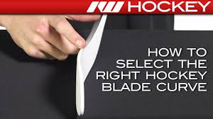 How To Select The Right Hockey Blade Curve