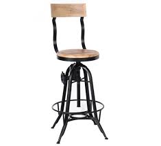 Tabouret De Bar Industriel Reglable Avec Dossier Atelier Grey Tabouret De Bar Tabouret De Bar Industriel Mobilier De Salon