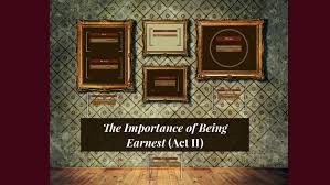 Wilde cleverly integrates may different types of dramatic conventions within the second act to make it more interesting. The Importance Of Being Earnest Act 2 By The Most Amazing People In The World