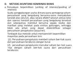 Akuntansi lanjut kombinasi bisnis ( ibu immi friska tarigandi susun oleh : Bab I Kombinasi Bisnis A Pengertian Umum Berdasarkan