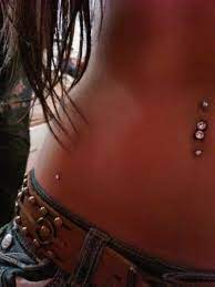 Two Belly Button Piercings And A Hip Piercing Thats Awesome Hip Piercings Hip Piercing Microdermal Piercing