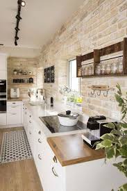Idees Pour Cuisine Campagne Murs En Briques Decorationbibliotheque Cuisines De Ferme Modernes Belle Cuisine Decoration De Cuisine