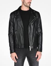 Armani Exchange Leather Moto Jacket Leather For Men A X Online Store