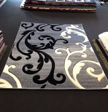 Black And White Area Rug 8x10 Gray Black White Transitional Contemporary Modern Area Rug Carpet Leaf Pattern Grey And White Rug Transitional Decor Rugs