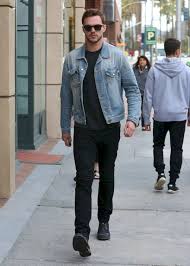 Black And Blue Split Denim Jacket 37 Best Denim Jacket For Men Outfit Idea 99outfit Com Denim Jacket Men Mens Outfits Oversized Distressed Denim Jacket