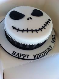 The back of the cake has all hand painted swirls on it as well as some of the side. Nightmare Before Christmas Jack The Pumpkin King Birthday Cake Nightmare Before Christmas Cake Christmas Birthday Cake Cake
