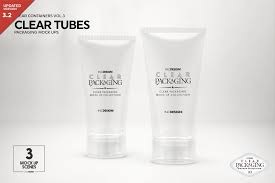 Clear Cosmetic Tube Mockups Design Mockup Free Mockup Psd Mockup Free Psd