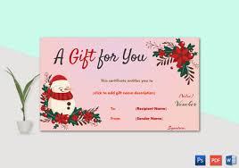 All that you have to do in order to get started is to pick out the christmas gift certificate template that you like the best. 50 Christmas Gift Certificate Templates For 2021 Word Pdf