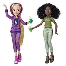 Disney Princess Ralph Breaks The Internet Movie Dolls Rapunzel And Tiana Multicolor Disney Princess Dolls Disney Barbie Dolls Disney Princess Characters