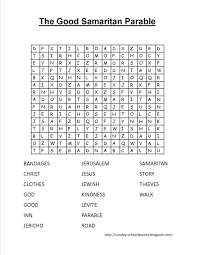 The Good Samaritan Crossword Puzzle Free Printable Parables Good Samaritan Parable Sunday School Lessons Good Samaritan Craft