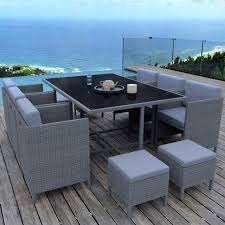 Pratique, ergonomique et compact, l'ensemble du salon de jardin est encastrable et permet de gagner de la place lorsque l'on ne s'en sert pas. Salon De Jardin 12 Places Achat Mobilier De Jardin Sur Rue Du Commerce