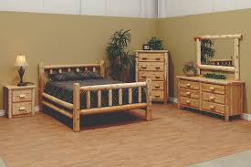 Decorate your white bedroom with style. White Cedar Log 4 Piece Bedroom Set The Amish Furniture Company