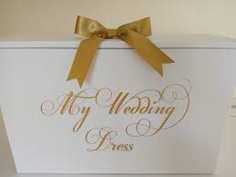 Gold My Wedding Dress Travel Box My Wedding Dress Wedding Dress Boxes Travel Dress Travel Box