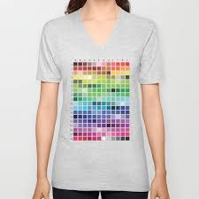 Color Chart Unisex V Neck By Patternrecognitionbyannembray